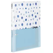 KOKUYO Campus 2020水彩限定色 2孔活頁夾A4-悠然水滴(藍)