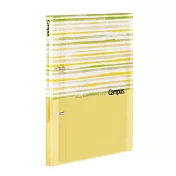 KOKUYO Campus 2020水彩限定色 2孔活頁夾B5-陽光線條(黃)