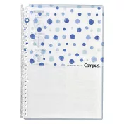 KOKUYO  Campus 2020水彩限定色 活頁夾筆記本(26孔)-悠然水滴(藍)