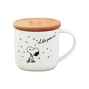 【日本YAMAKA】史努比季節粉彩陶瓷馬克杯(附木蓋)350ml ‧冬雪