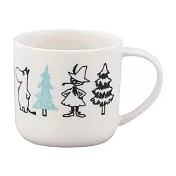 【日本YAMAKA】moomin嚕嚕米陶瓷馬克杯350ml ‧森林