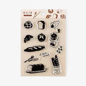 【BGM】+Clear Stamp 自由編排透明印章 ‧麵包