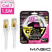 MAGIC Cat.7 SFTP圓線 26AWG光纖超高速網路線(專利折不斷接頭) 1.5M