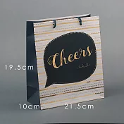 英國進口禮品袋/禮品包裝/情人節禮物/賀禮/賀卡/包裝袋(乾杯)