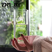 【OMORY】玻璃方口杯400ML-木馬