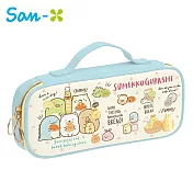 【日本正版授權】角落生物 皮質 掀蓋式筆袋 鉛筆盒/筆袋/手提筆袋 角落小夥伴 -麵包款