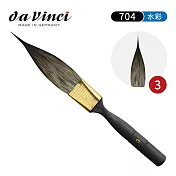 德國Da vinci達芬奇 704 仿松鼠毛 合成纖維拉線筆 劍鋒刷3號