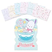 Sanrio 造型雙面圖案迷你卡片組 帕恰狗 遊樂園 旋轉咖啡杯薄荷綠