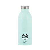 義大利 24Bottles 不鏽鋼雙層保溫瓶 500ml 天空藍