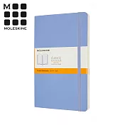 MOLESKINE 經典軟皮筆記本季節限定色 (L型) -橫線 繡球藍