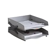 SYSMAX   雙層雙色A4公文架/灰色