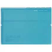 KOKUYO Glassele橫式5層資料夾A4-淺藍