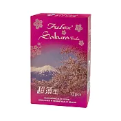 FULEX夫力士櫻花超薄型衛生套(12入/盒)