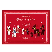 【麗莎和卡斯柏】 20週年橫式明信片 Cheers