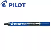 (4支1包)PILOT 100型圓頭麥克筆 藍