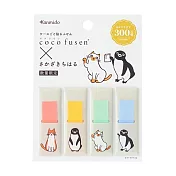 【Kanmido】× 坂崎千春限定聯名 攜帶式標籤貼4入 ‧貓咪