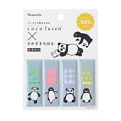 【Kanmido】× 坂崎千春限定聯名 攜帶式標籤貼4入 ‧熊貓