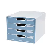 SYSMAX  四層簡約A4資料櫃 薄荷藍