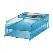 SYSMAX 2.5層果凍A4公文架  藍