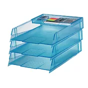 SYSMAX 3.5層果凍A4公文架  藍