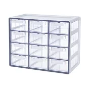 SYSMAX 雙色系統12格 多用途收納盒 灰