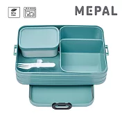 MEPAL / 分隔方形餐盒(L)- 湖水綠