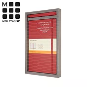 MOLESKINE 經典硬殼筆記本&GO鋼珠筆禮盒組 (L型) -紅