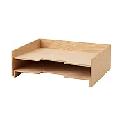 [MUJI無印良品]木製檔案收納盒/2層.A4