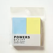 【Print Inform】日本上質便利貼二色30x60mm ‧藍黃