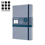 MOLESKINE 織布系列魚骨紋筆記本 -點線藍