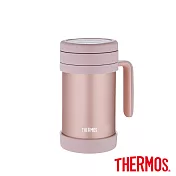 【THERMOS 膳魔師】不鏽鋼真空保溫杯0.5L 粉色 (TCMF-501-CAC)