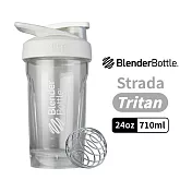 【Blender Bottle】卓越搖搖杯〈Strada Tritan〉24oz/710ml 時尚白