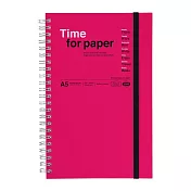 【Mark’s】Time for paper 筆記本A5 ‧ 深粉紅