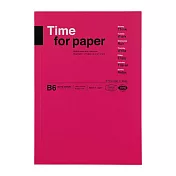 【Mark’s】Time for paper 筆記本B6 ‧ 深粉紅