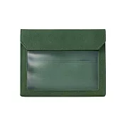 【KING JIM】FLATTY WORKS多用途收納袋墨綠 A5 (5464-KHAKI)