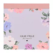 【Mark’s】JOLIE FILLE法式花卉便條紙 ‧紫色