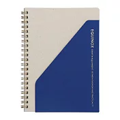 【Mark’s】EQUINOX簡約色塊收納筆記本A5 ‧藍色