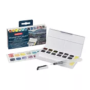 德爾文2305790 石墨色色塊12色旅行盒裝