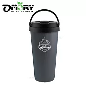 【omory】#304陶瓷塗層隨行杯500ml-尊榮灰