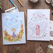 Q book隨身記事本彩繪組 v.5 [晴/雪]