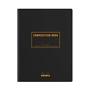 【Rhodia|classic】compositionbook線裝校園筆記本_B5_5x5方格_80g_80張_黑皮