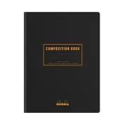 【Rhodia|classic】compositionbook_線裝校園筆記本_B5_橫線留邊_80g_80張黑皮