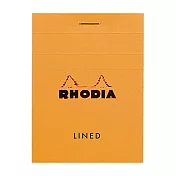 【Rhodia|Basic】N°11 上掀式筆記本_A7 _5x5方格_80g _80張 _橘皮