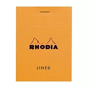 【Rhodia|Basic】N°11 上掀式筆記本 A7 5x5方格 80g 80張 橘皮