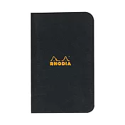 【Rhodia|classic】staplebound notebook騎馬釘筆記本_A7_5x5方格_80g_24張_黑皮