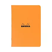 【Rhodia｜classic】staplebound notebook騎馬釘筆記本 A5 5x5方格 80g 24張 橘皮
