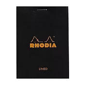 【Rhodia|Basic】N°11 上掀式筆記本_ A7_橫線_80g_ 80張_ 黑皮