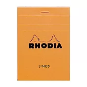 【Rhodia|Basic】N°12 上掀式筆記本 8.5x12 橫線 80g 80張 橘色