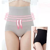 【K’s 凱恩絲】超薄無痕體雕蠶絲高腰魔塑褲M-L灰色