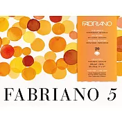 【Fabriano】Fabrano 5水彩紙,中目,300G,23X31,20張,50%棉
